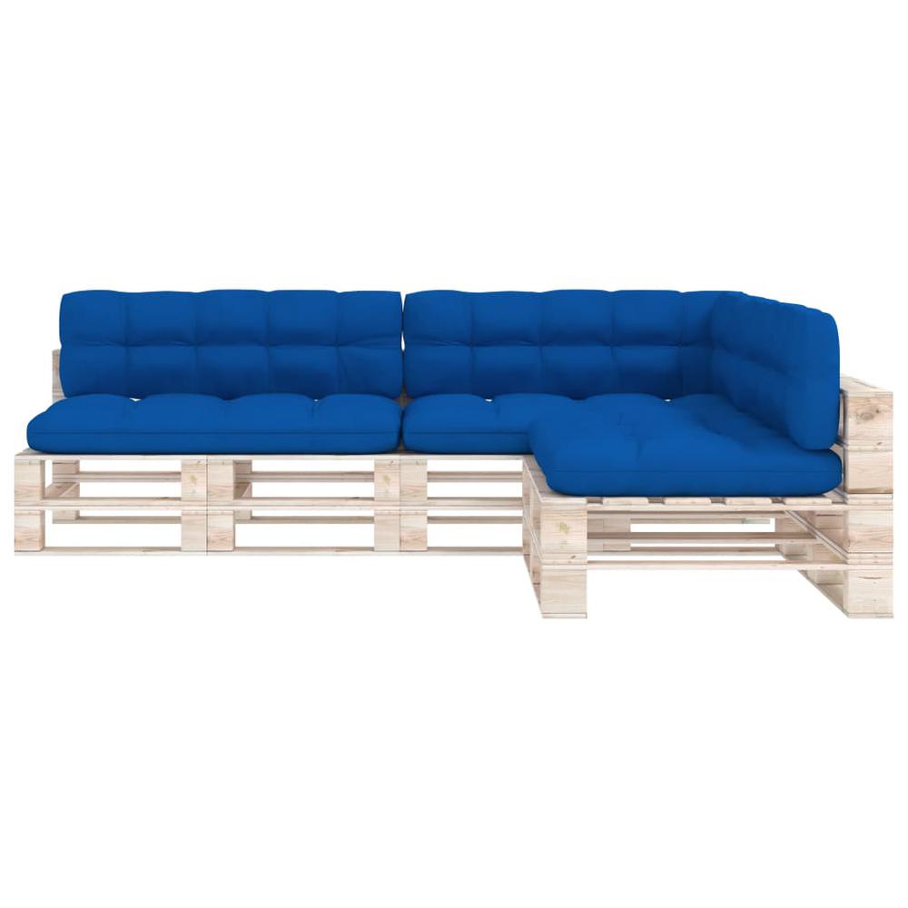 vidaXL Pallet Sofa Cushions 7 pcs Royal Blue. Picture 3