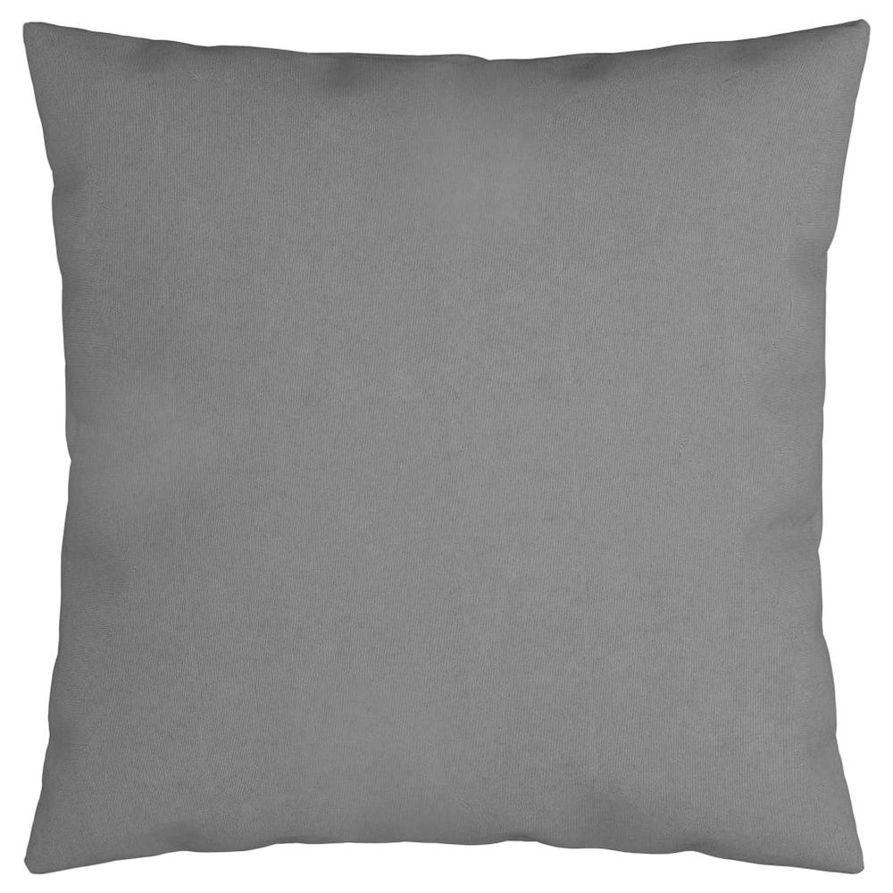 vidaXL Throw Pillows 4 pcs Gray 15.7"x15.7" Fabric. Picture 2