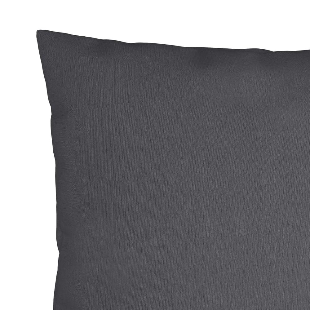 vidaXL Throw Pillows 4 pcs Anthracite 19.7"x19.7" Fabric. Picture 4
