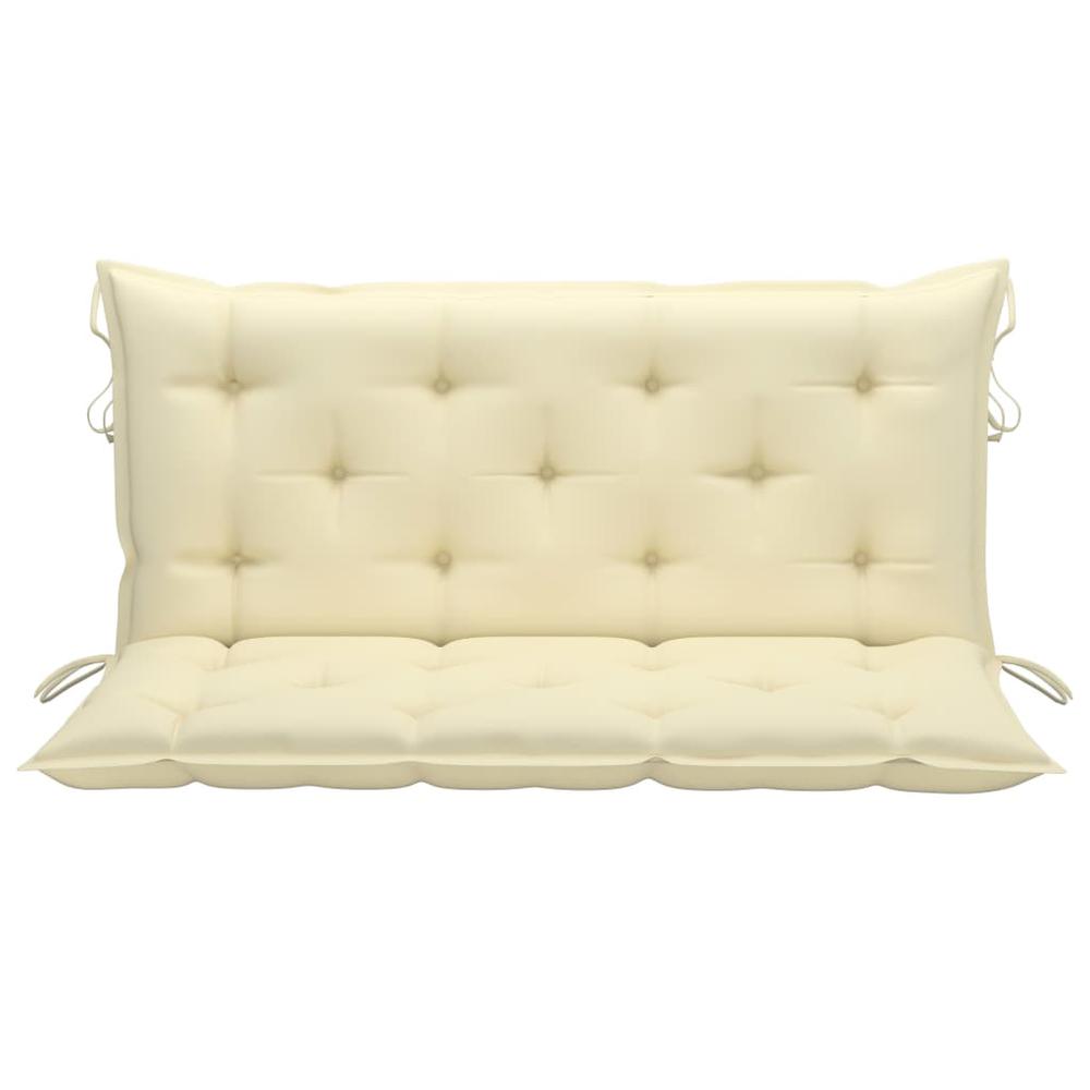 vidaXL Cushion for Swing Chair Cream White 47.2" Fabric. Picture 3