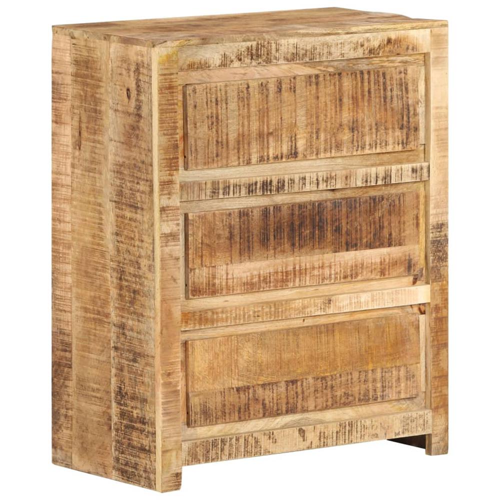 vidaXL Drawer Cabinet 23.6"x13"x29.5" Solid Wood Mango. Picture 11