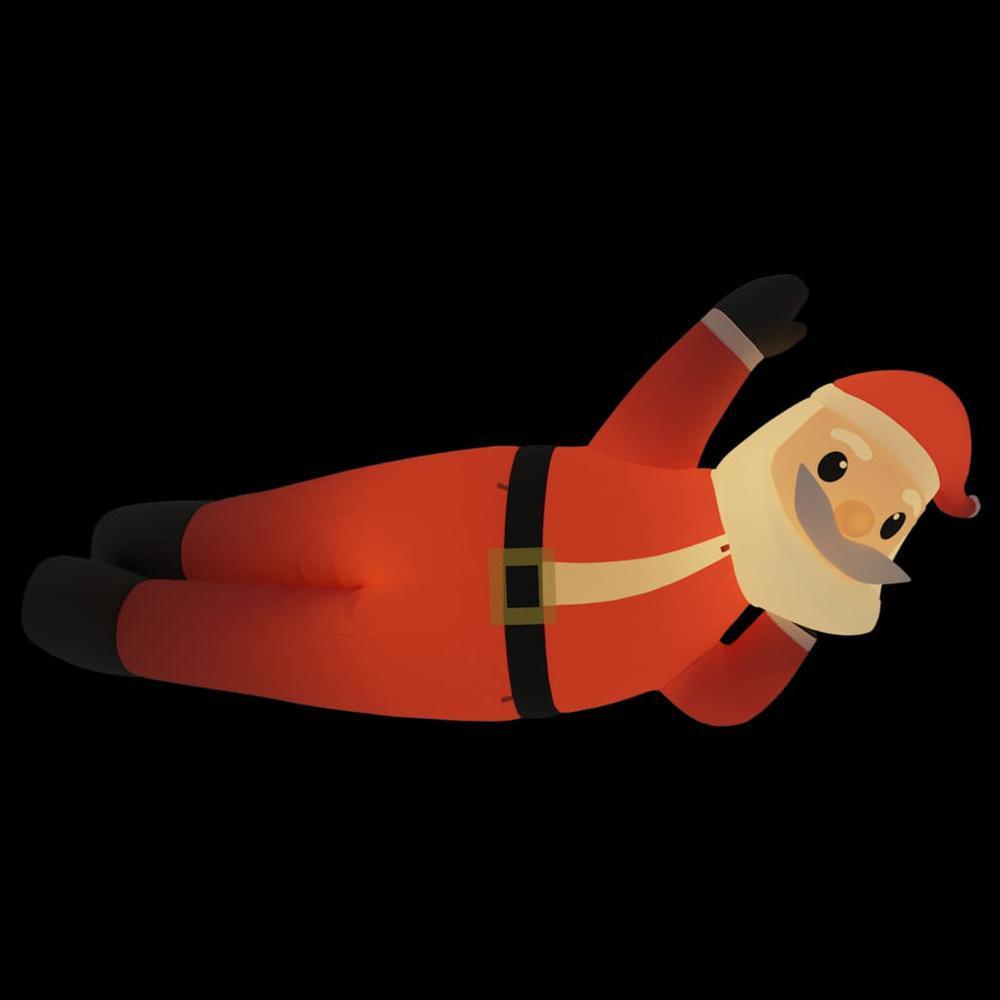 vidaXL Christmas Inflatable Lying Santa LED 63". Picture 2