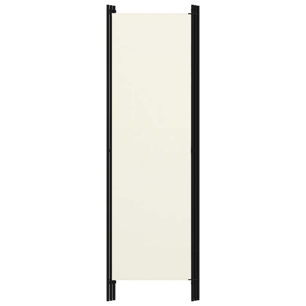 vidaXL 3-Panel Room Divider Cream White 59.1"x70.9". Picture 4