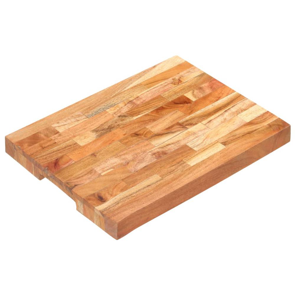 vidaXL Chopping Board 15.7"x11.8"x1.6" Solid Acacia Wood. Picture 11