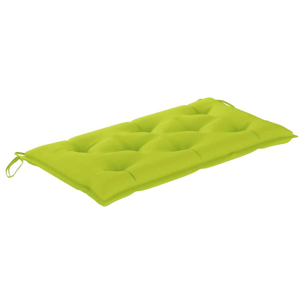 vidaXL Garden Bench Cushion Bright Green 39.4"x19.7"x 2.8" Fabric. Picture 2