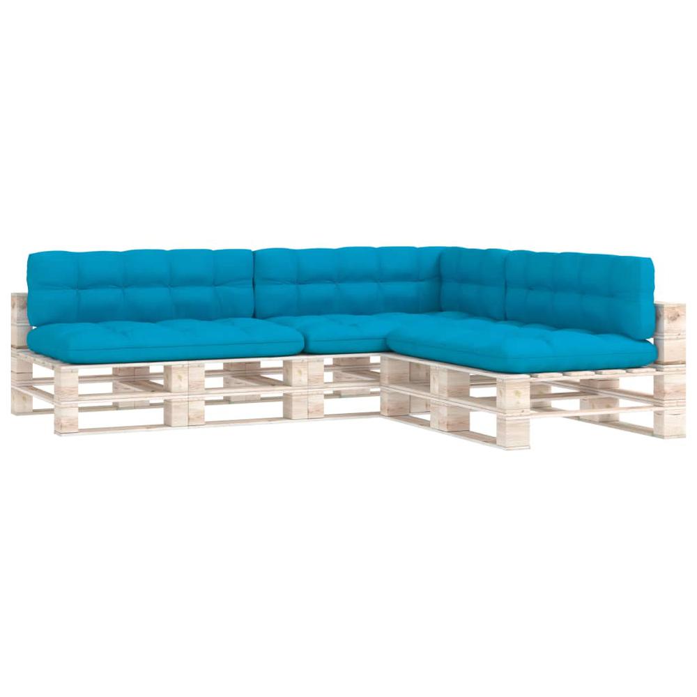 vidaXL Pallet Sofa Cushions 7 pcs Blue. Picture 2