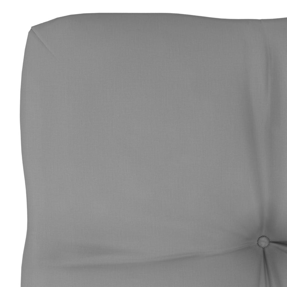 vidaXL Pallet Sofa Cushion Gray 19.7"x19.7"x3.9". Picture 3