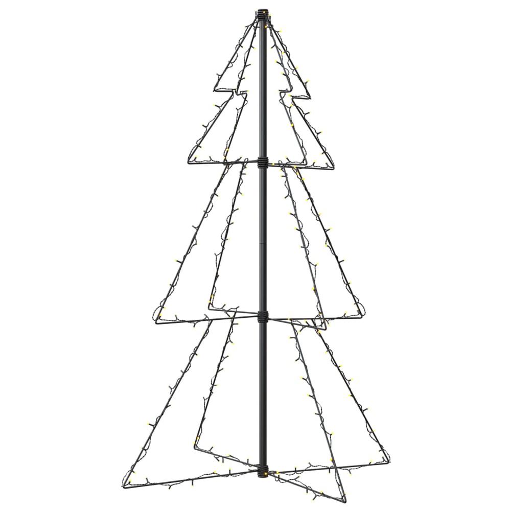 vidaXL Christmas Cone Tree 160 LEDs Indoor and Outdoor 30.7"x47.2", 328561. Picture 2