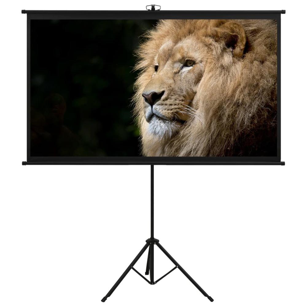 vidaXL Projection Screen with Tripod 84" 16:9 1411. Picture 1