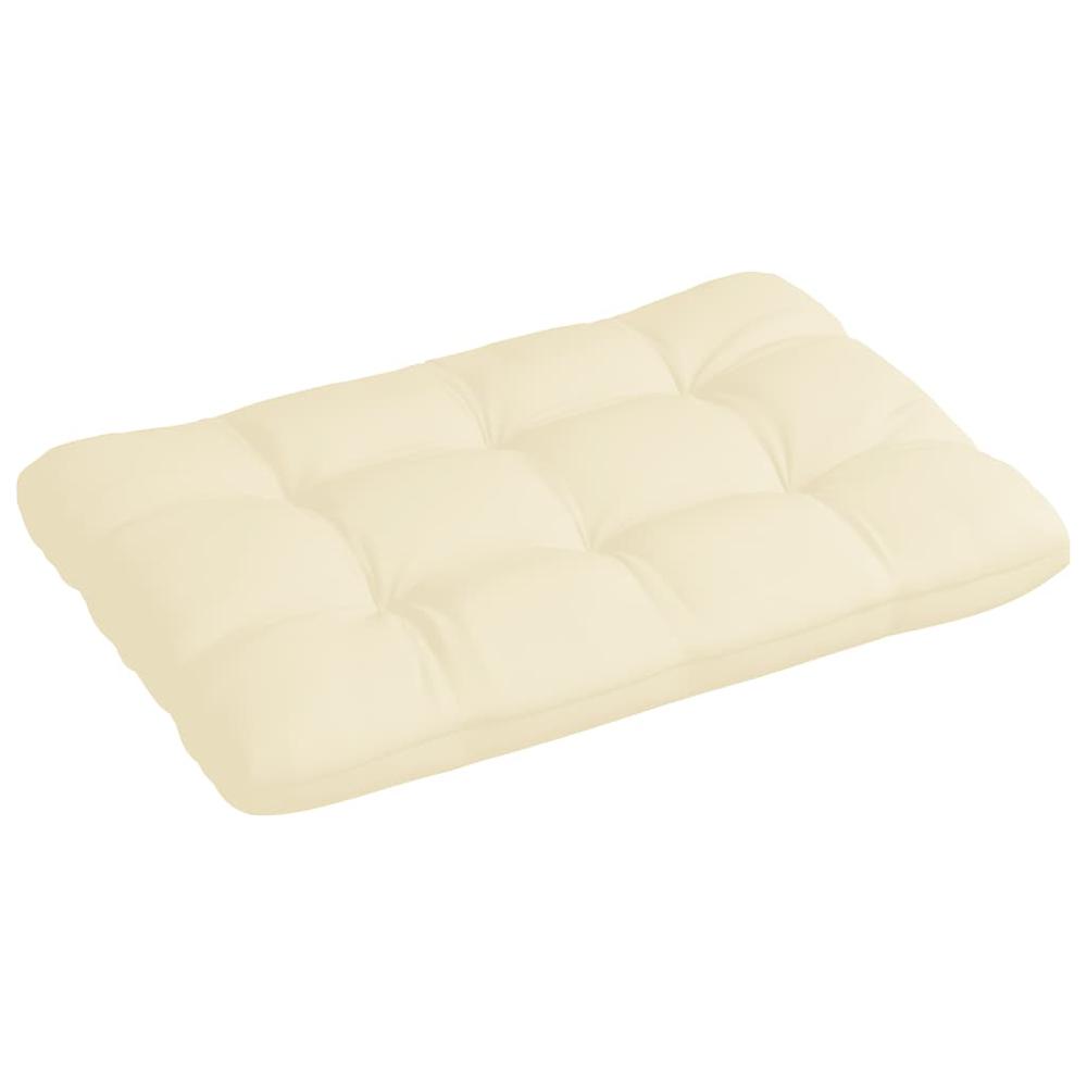 vidaXL Pallet Sofa Cushion Cream 47.2"x31.5"x3.9". Picture 2