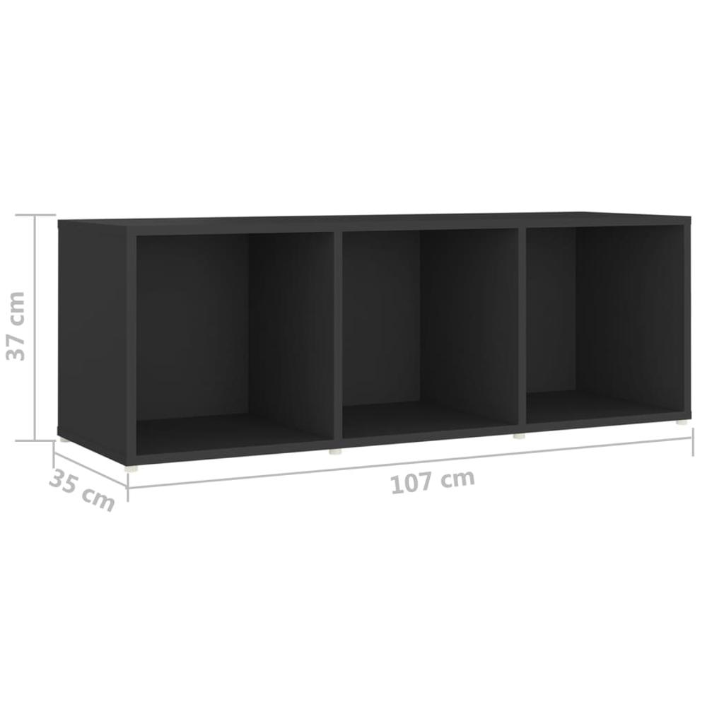 vidaXL 3 Piece TV Cabinet Set Gray Engineered Wood, 3080026. Picture 11