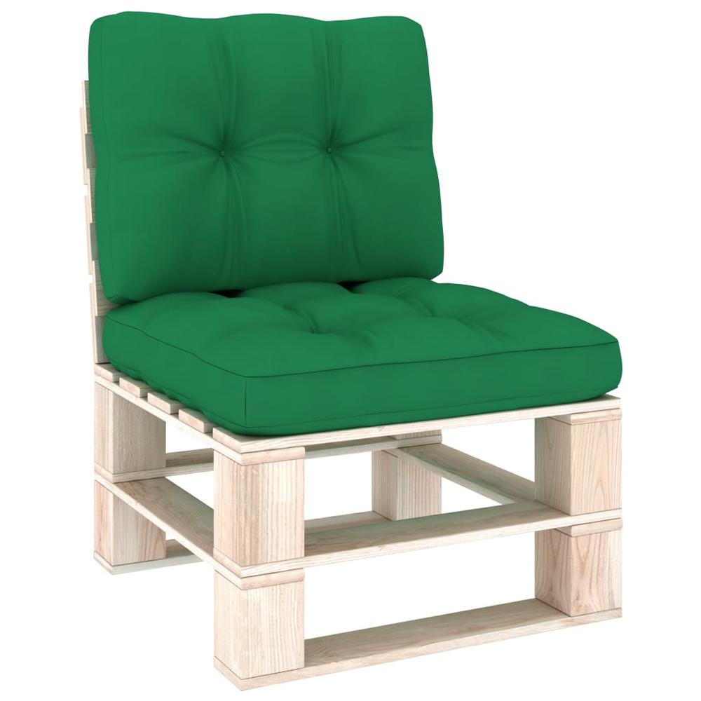 vidaXL Pallet Sofa Cushions 2 pcs Green, 314488. Picture 1