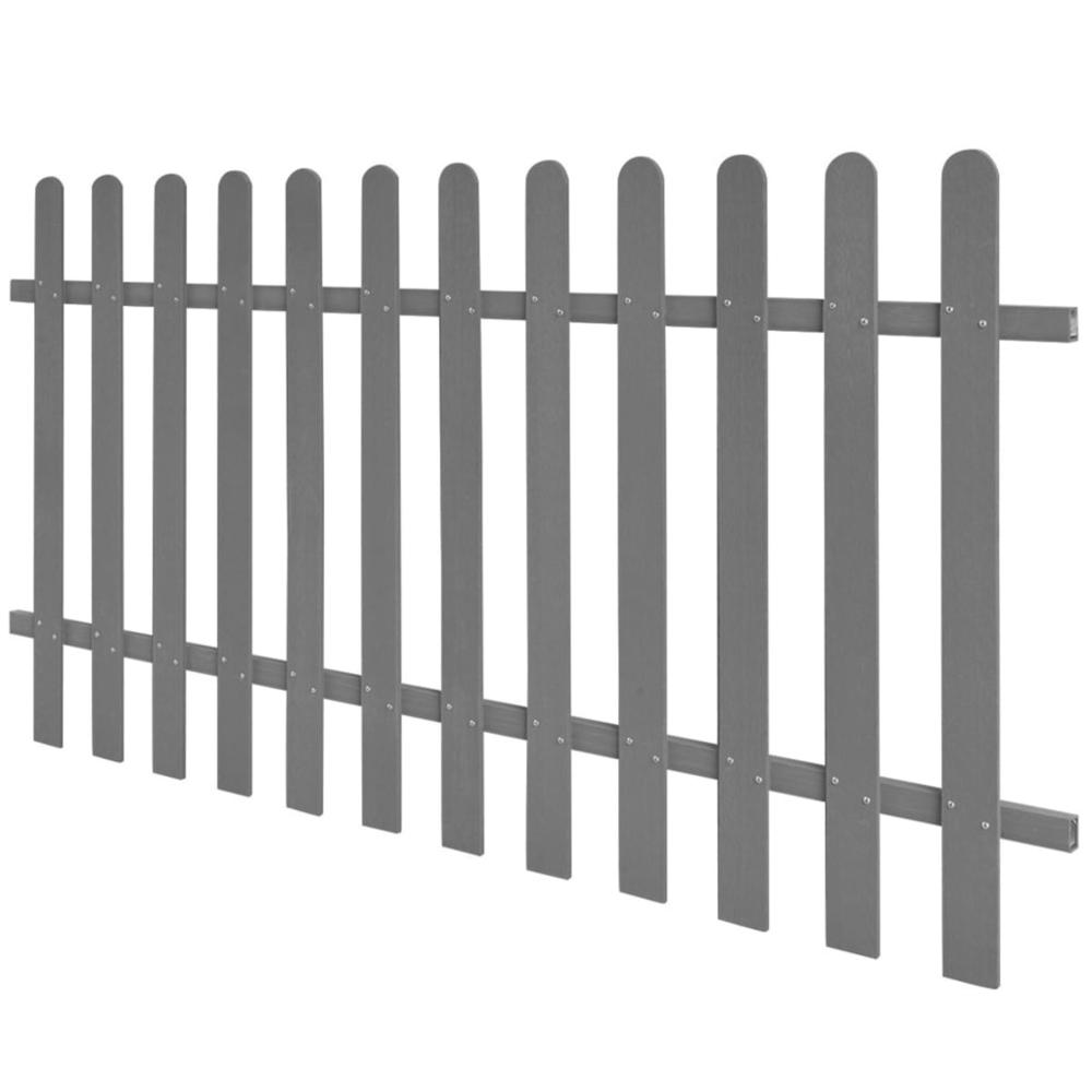vidaXL Picket Fence WPC 78.7"x39.4", 42820. Picture 2