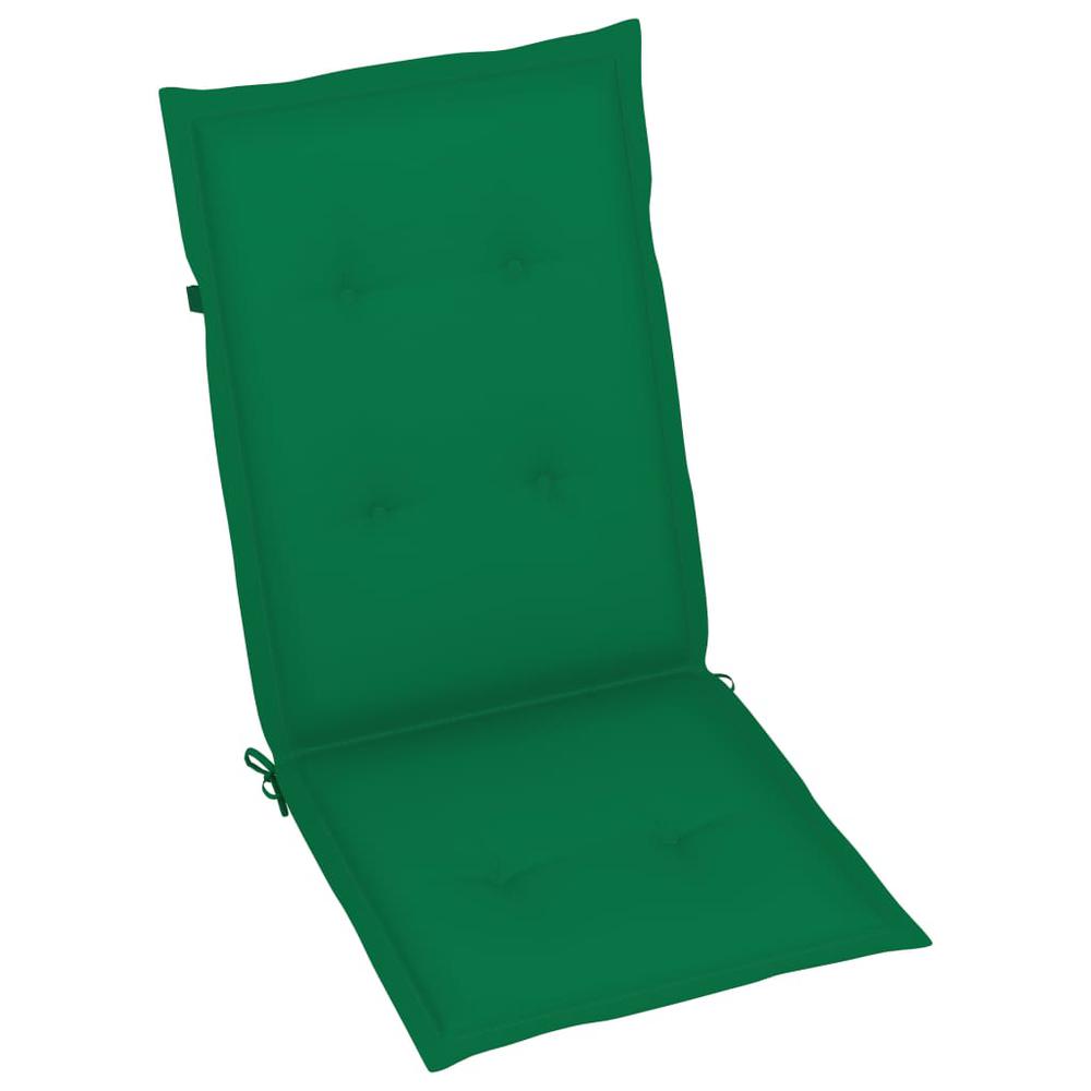 vidaXL Garden Chair Cushions 6 pcs Green 47.2"x19.7"x1.2". Picture 2