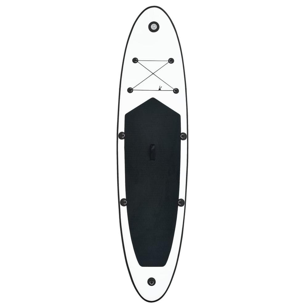 vidaXL Inflatable Stand up Paddle Board Set Black and White 2729. Picture 3