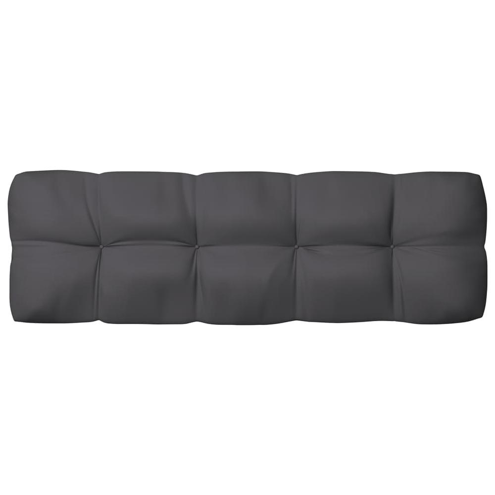 vidaXL Pallet Sofa Cushion Anthracite 47.2"x15.7"x3.9". Picture 1