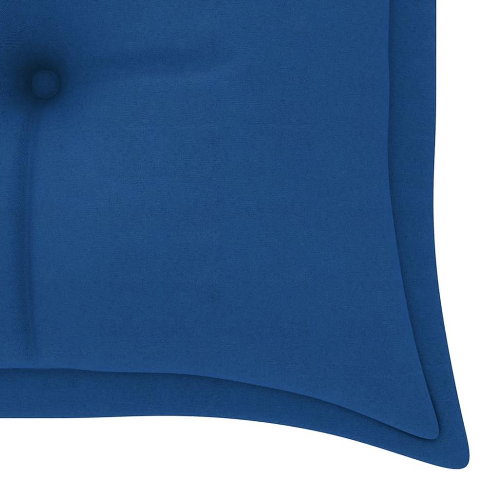 vidaXL Garden Bench Cushion Blue 59.1"x19.7"x2.8" Fabric. Picture 4