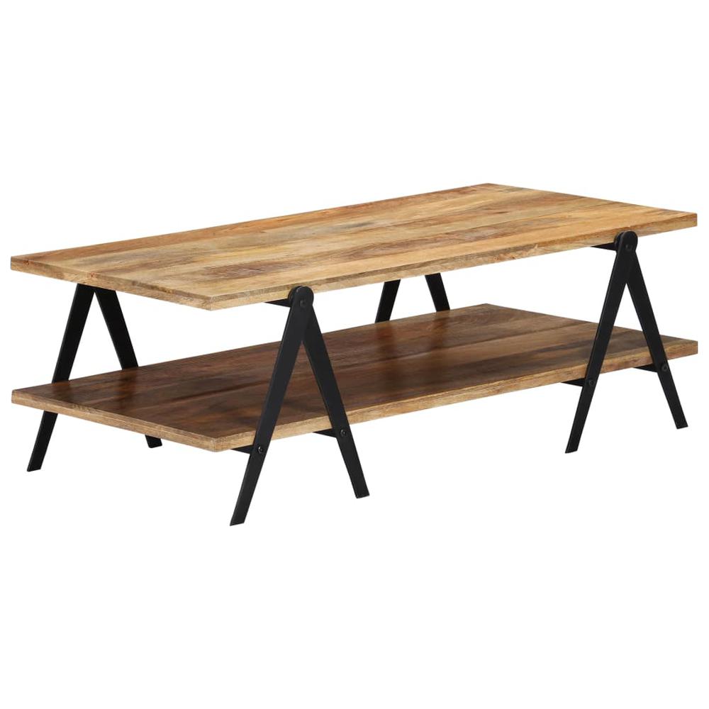 vidaXL Coffee Table 45.3"x23.6"x15.7" Solid Mango Wood. Picture 1