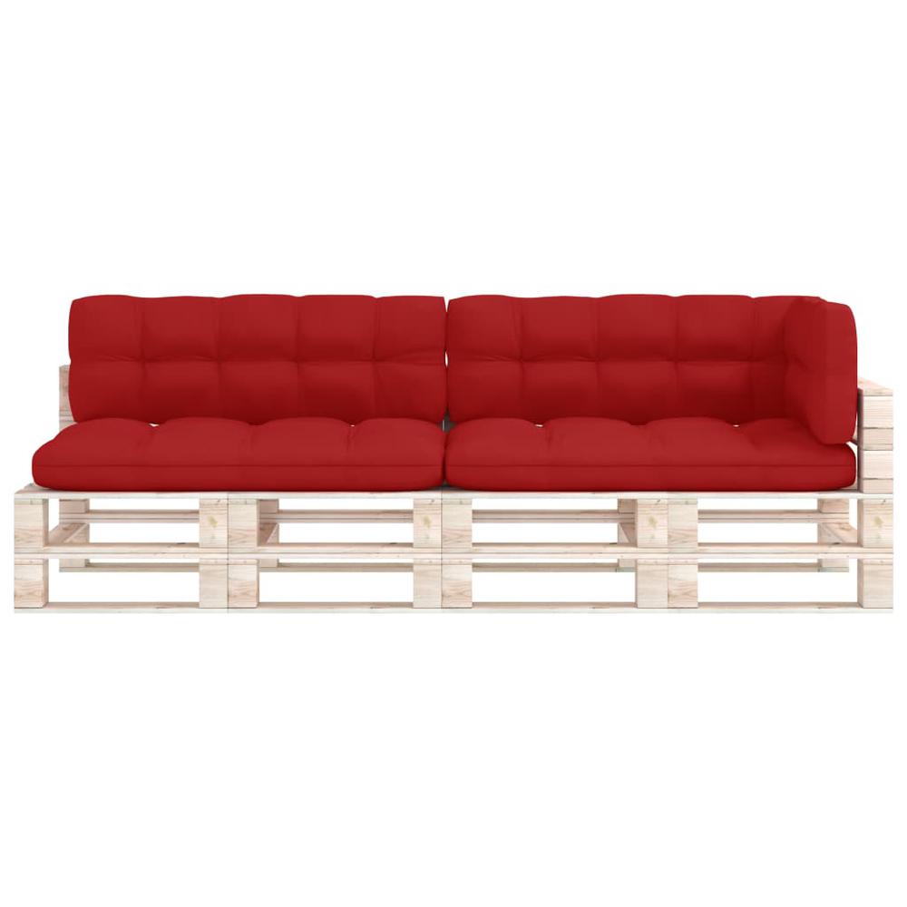 vidaXL Pallet Sofa Cushions 5 pcs Red. Picture 3