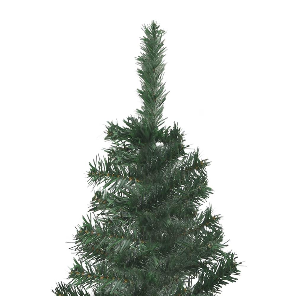 vidaXL Corner Artificial Christmas Tree LEDs&Ball Set Green 59.1" PVC, 3077963. Picture 4