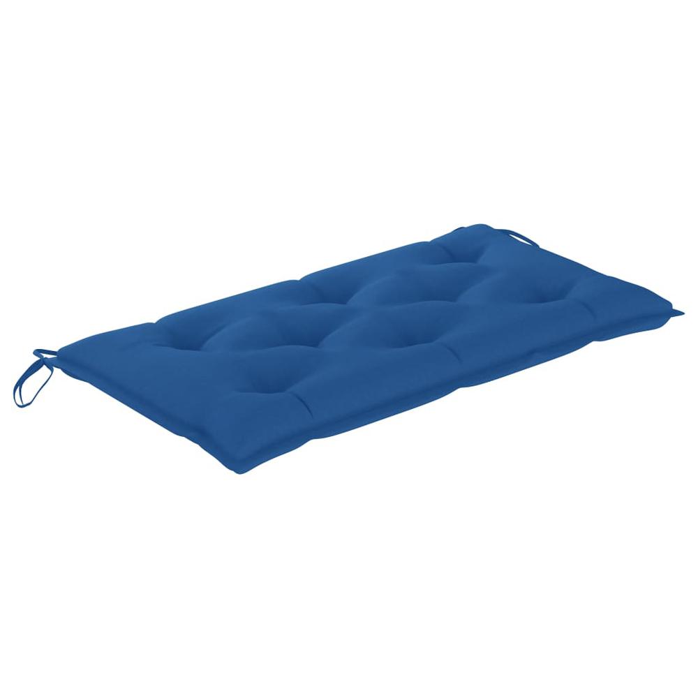 vidaXL Garden Bench Cushion Blue 39.4"x19.7"x 2.8" Fabric. Picture 2