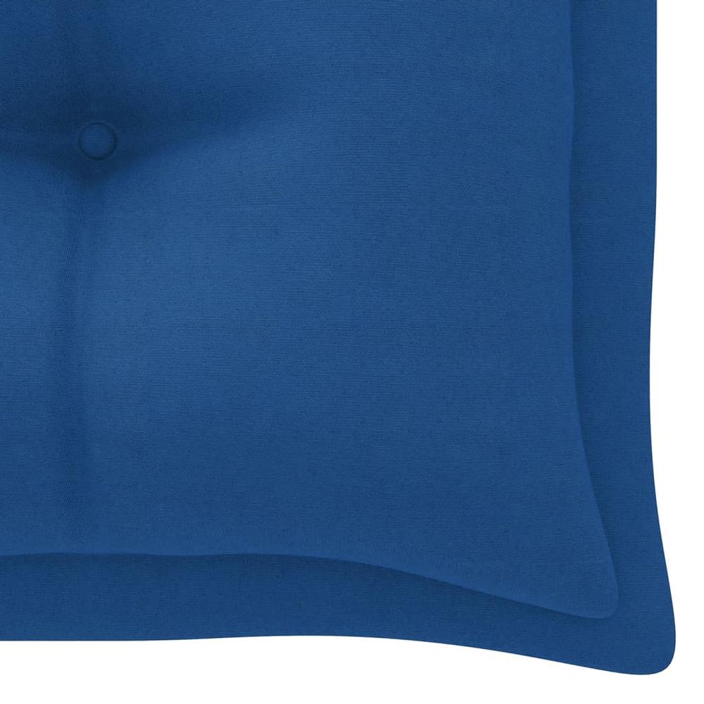 vidaXL Garden Bench Cushion Blue 78.7"x19.7"x 2.8" Fabric. Picture 4