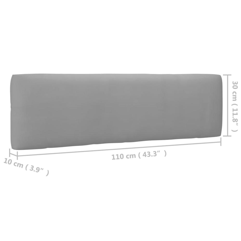 vidaXL Pallet Sofa Cushions 2 pcs Gray, 314648. Picture 11