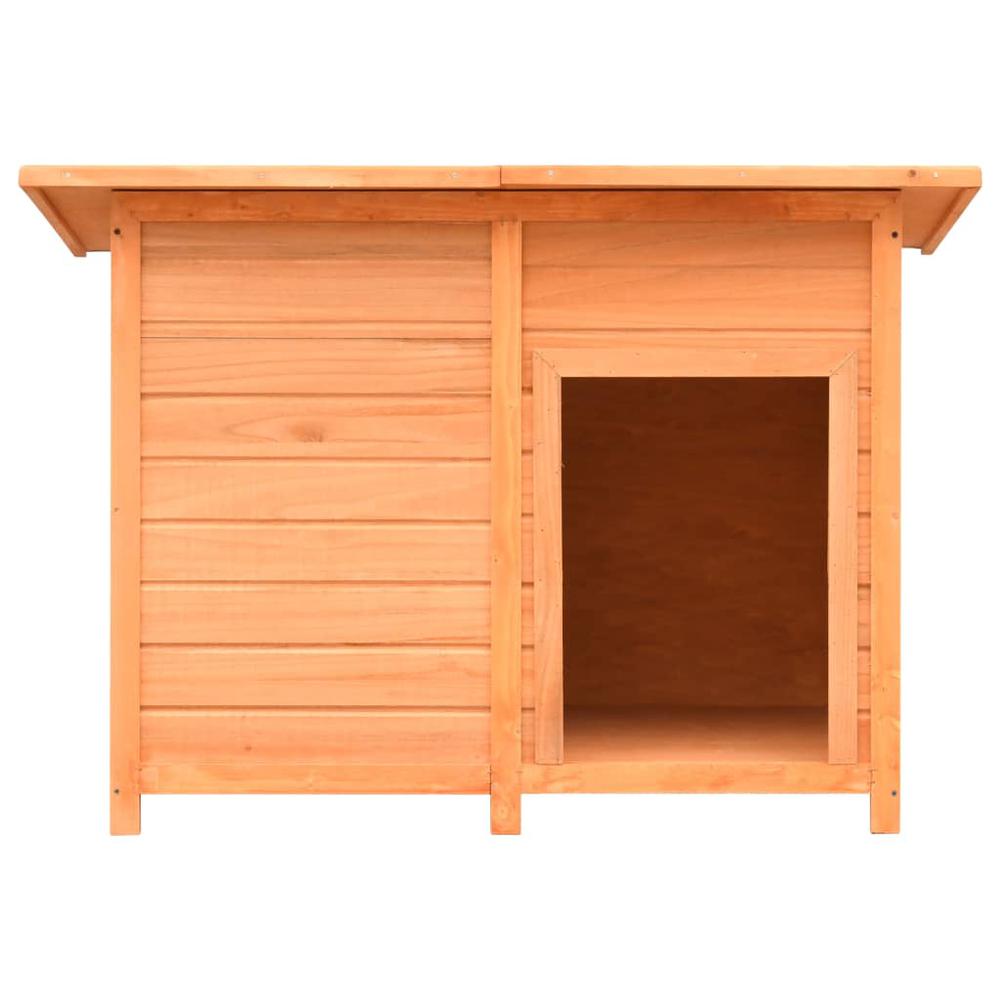 vidaXL Dog Cage Solid Pine & Fir Wood 47.2"x30.3"x33.9". Picture 2