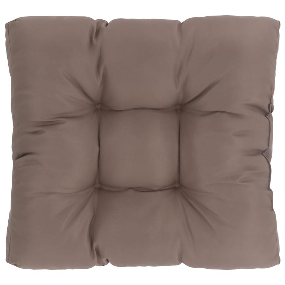 vidaXL Garden Seat Cushion Taupe 19.7"x19.7"x3.9" Fabric. Picture 1