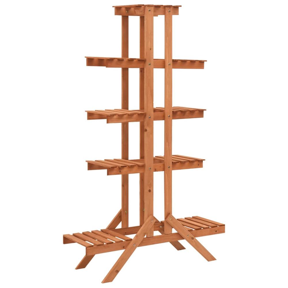 vidaXL Plant Stand 32.7"x9.8"x52" Solid Firwood. Picture 1