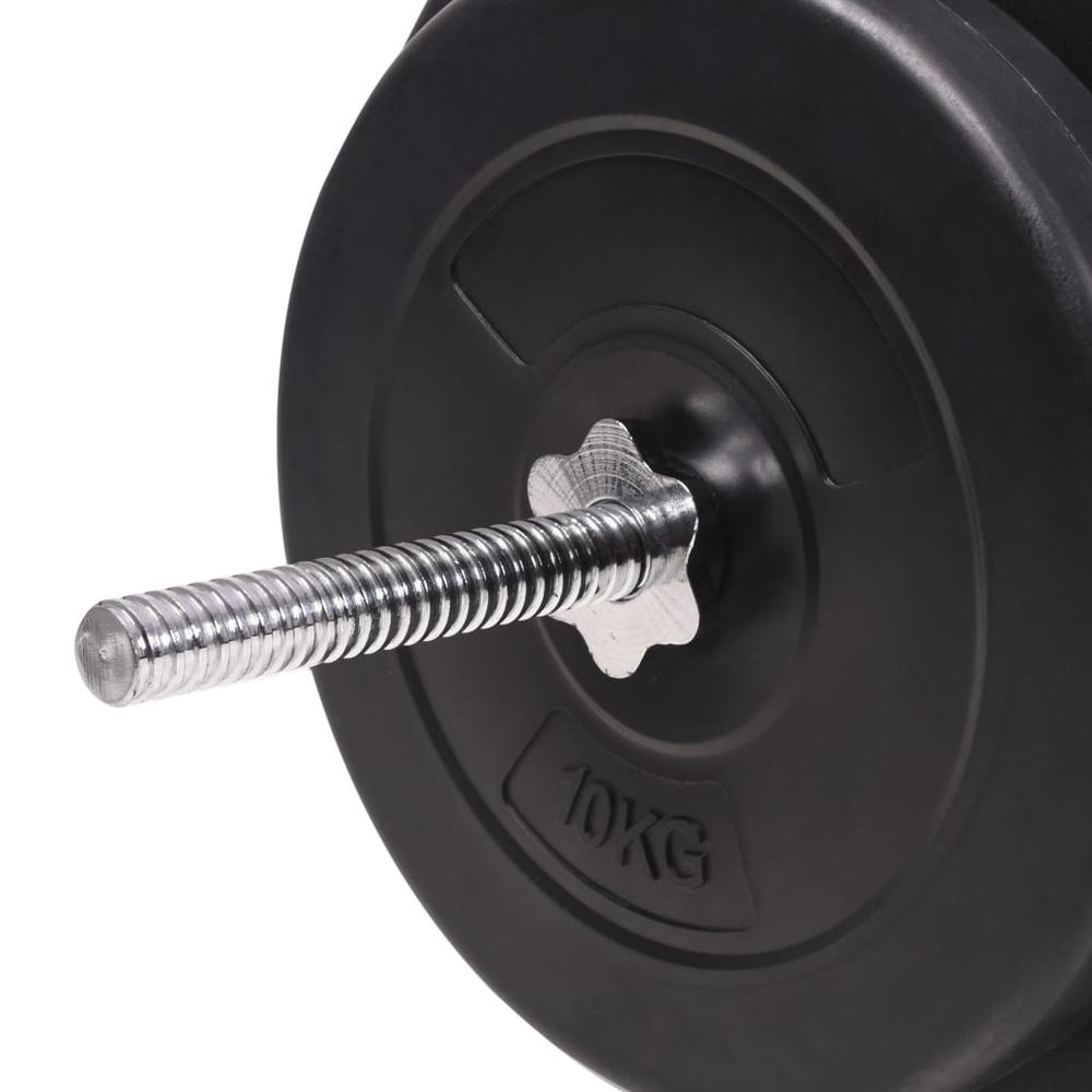 vidaXL Barbell and Dumbbell Set 198.4 lb, 91405. Picture 11