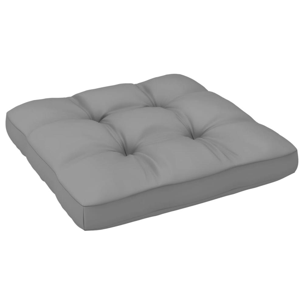 vidaXL Pallet Sofa Cushion Gray 22.8"x22.8"x4". Picture 3