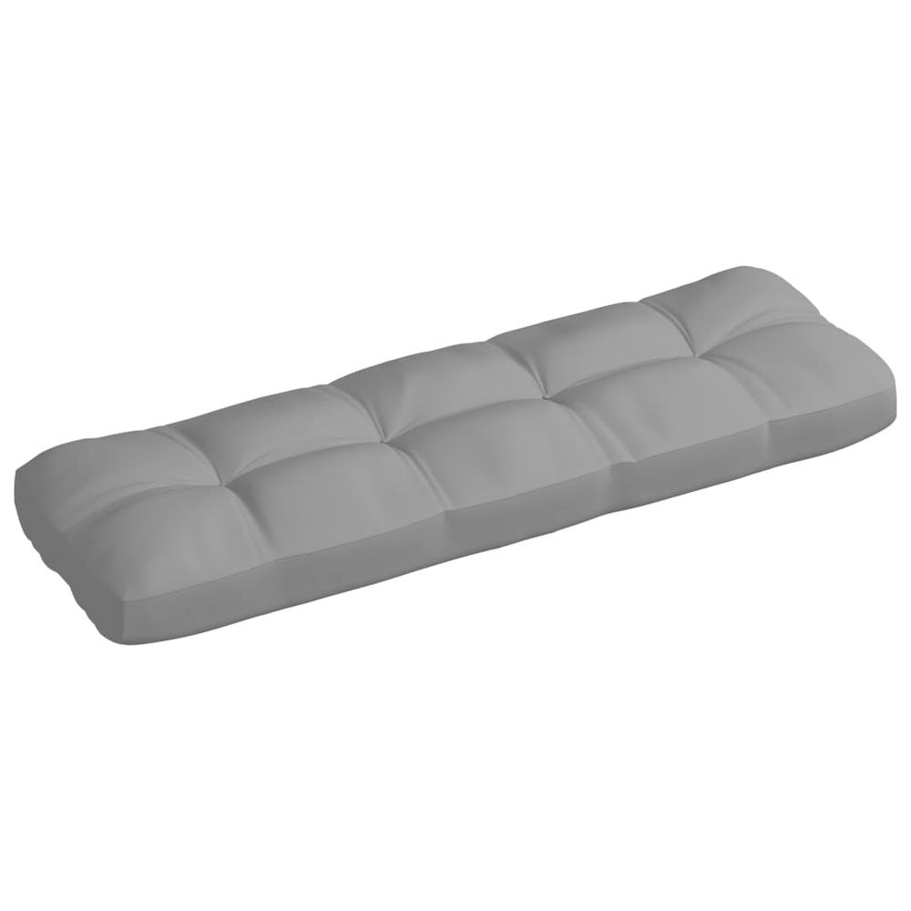 vidaXL Pallet Sofa Cushion Gray 47.2"x15.7"x3.9". Picture 2