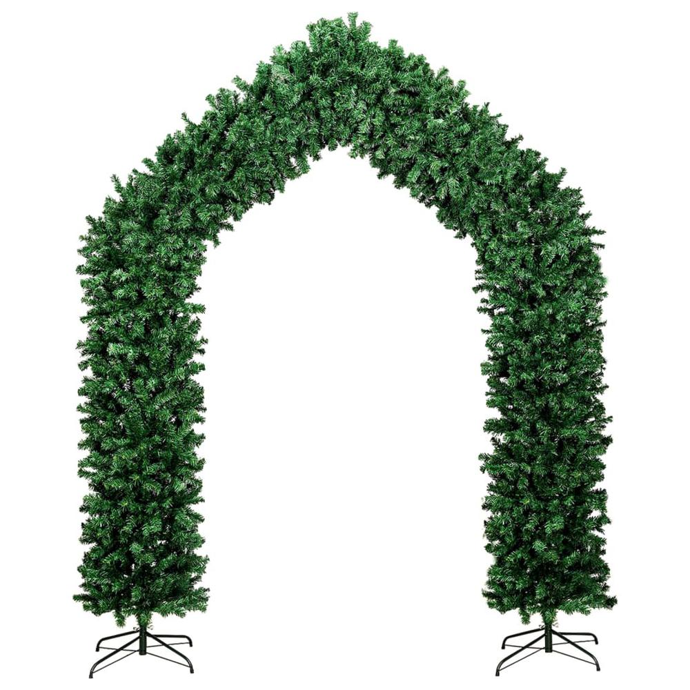 vidaXL Christmas Tree Arch Green 106.3". Picture 2