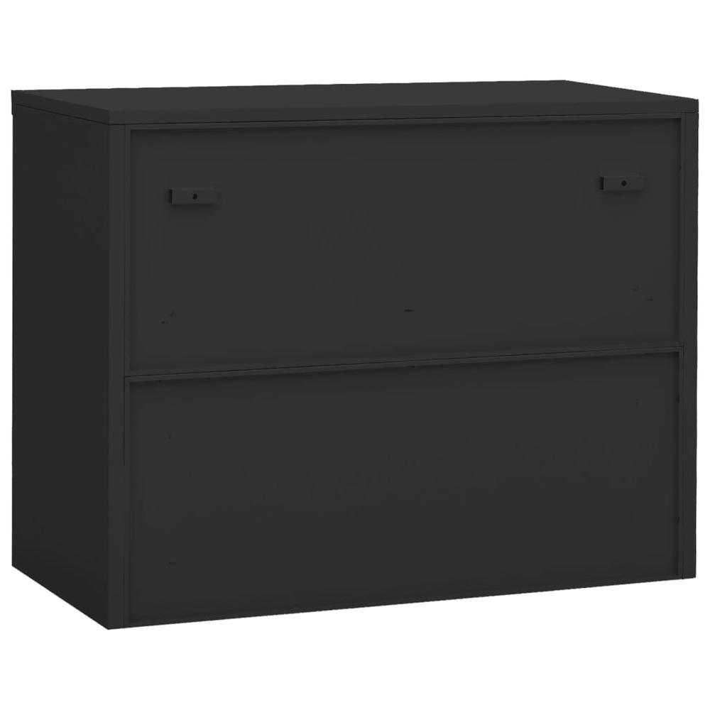 vidaXL Office Cabinet Anthracite 35.4"x15.7"x27.6" Steel. Picture 4