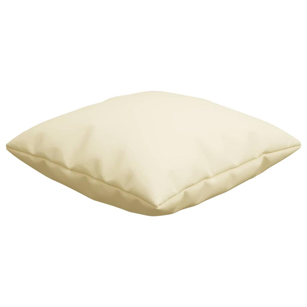 vidaXL Throw Pillows 4 pcs Cream 15.7"x15.7" Fabric. Picture 3