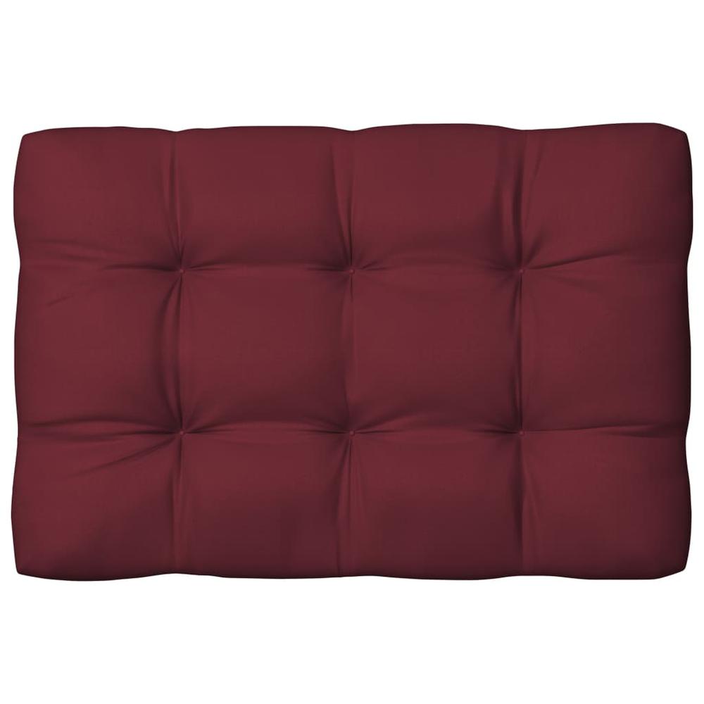vidaXL Pallet Sofa Cushions 3 pcs Wine Red. Picture 4