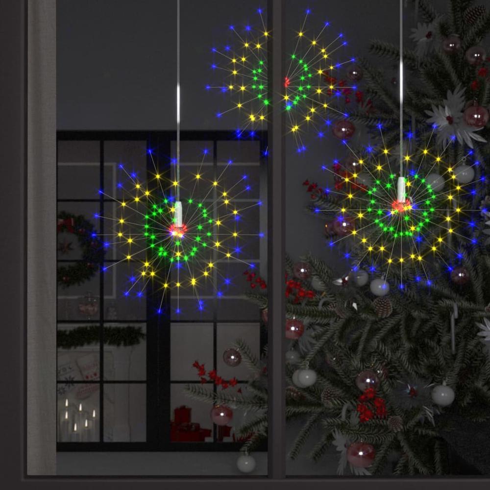 vidaXL Outdoor Christmas Firework Light Multicolor 7.9" 140 LEDs. Picture 1