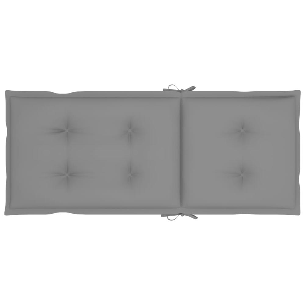 vidaXL Garden Chair Cushions 4 pcs Gray 47.2"x19.7"x2.8". Picture 4