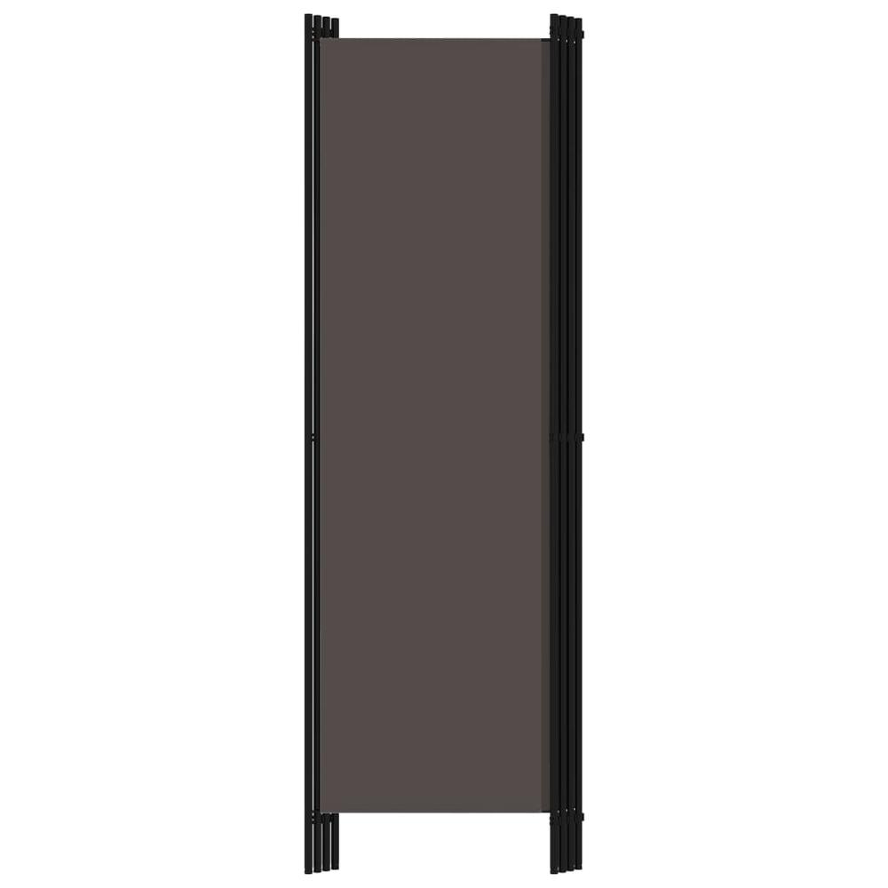 vidaXL 4-Panel Room Divider Anthracite 78.7"x70.9". Picture 4