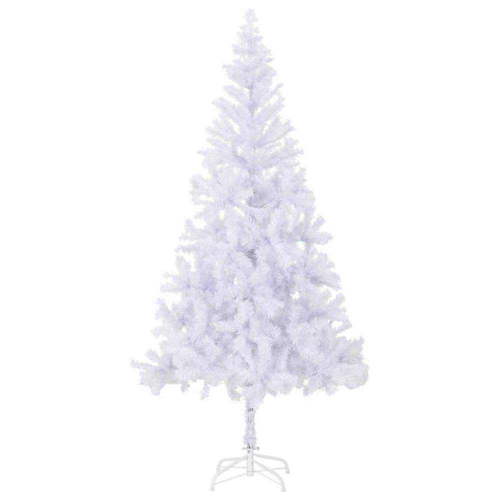 vidaXL Artificial Christmas Tree with LEDs 82.7" 910 Branches, 3077409. Picture 3