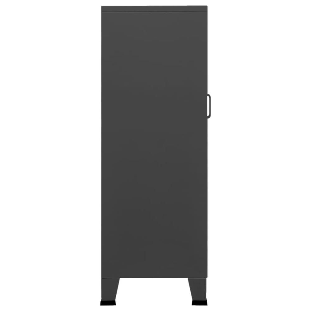 vidaXL Industrial Storage Cabinet Anthracite 27.6"x15.7"x45.3" Metal. Picture 4