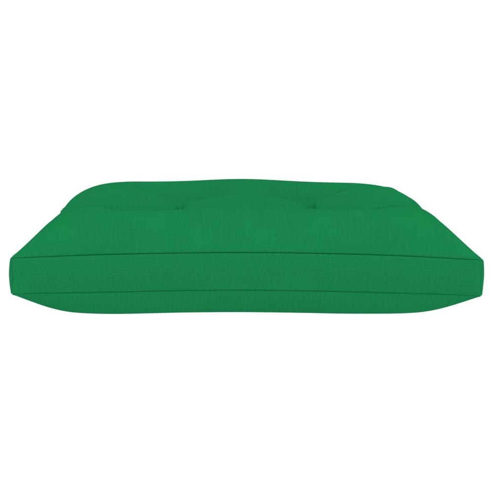 vidaXL Pallet Ottoman Cushion Green Fabric. Picture 3