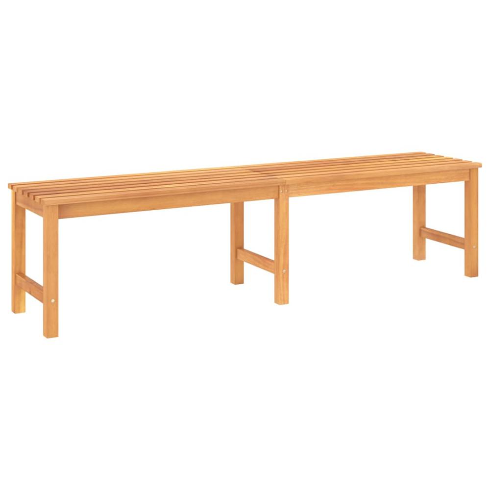 vidaXL Patio Bench 70.9" Solid Teak Wood, 316633. Picture 2