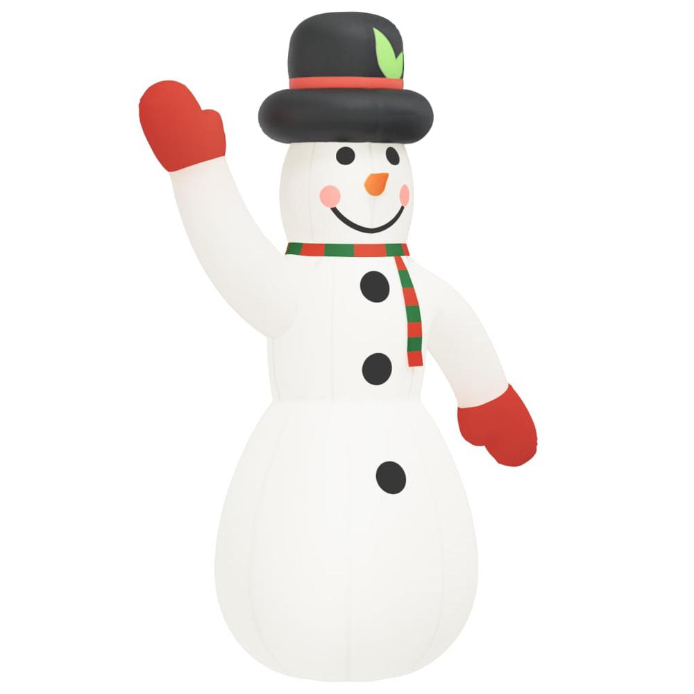vidaXL Christmas Inflatable Snowman with LEDs 145.7". Picture 3