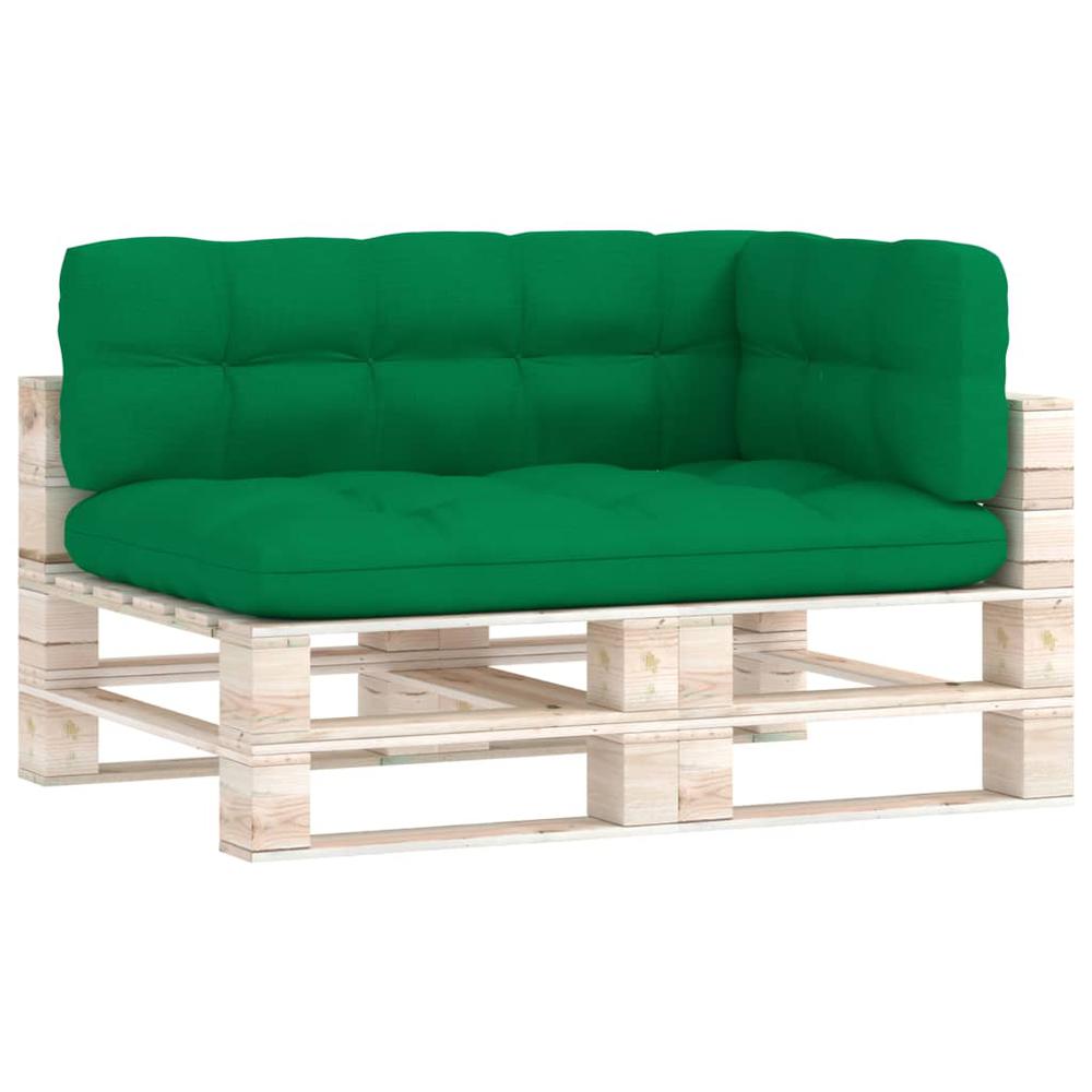 vidaXL Pallet Sofa Cushions 3 pcs Green, 314563. Picture 2