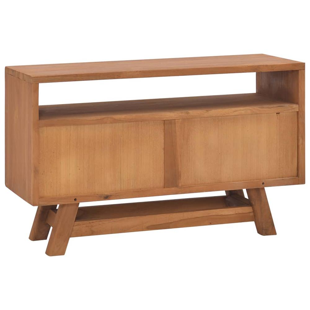 vidaXL TV Cabinet 31.5"x11.8"x19.7" Solid Teak Wood. Picture 4