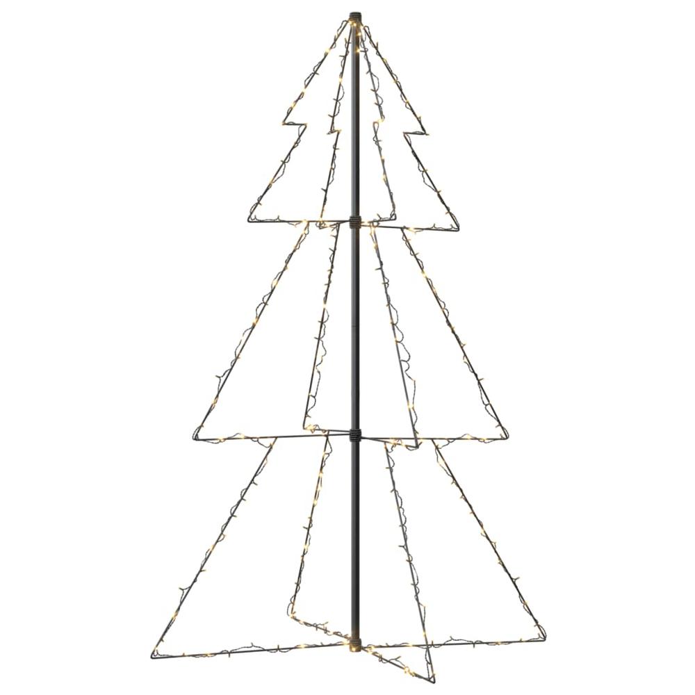 vidaXL Christmas Cone Tree 200 LEDs Indoor and Outdoor 38.6"x59.1", 328571. Picture 2
