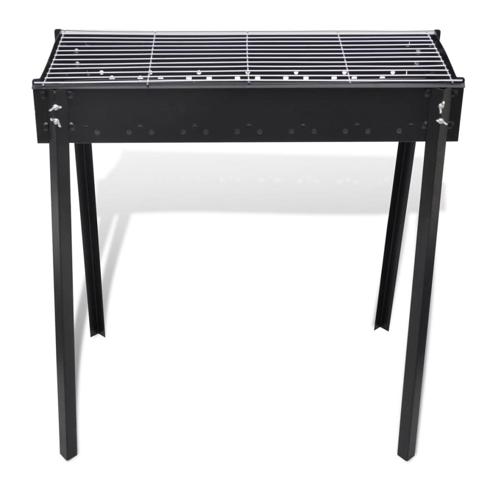 vidaXL BBQ Stand Charcoal Barbecue Square 30" x 11". Picture 2