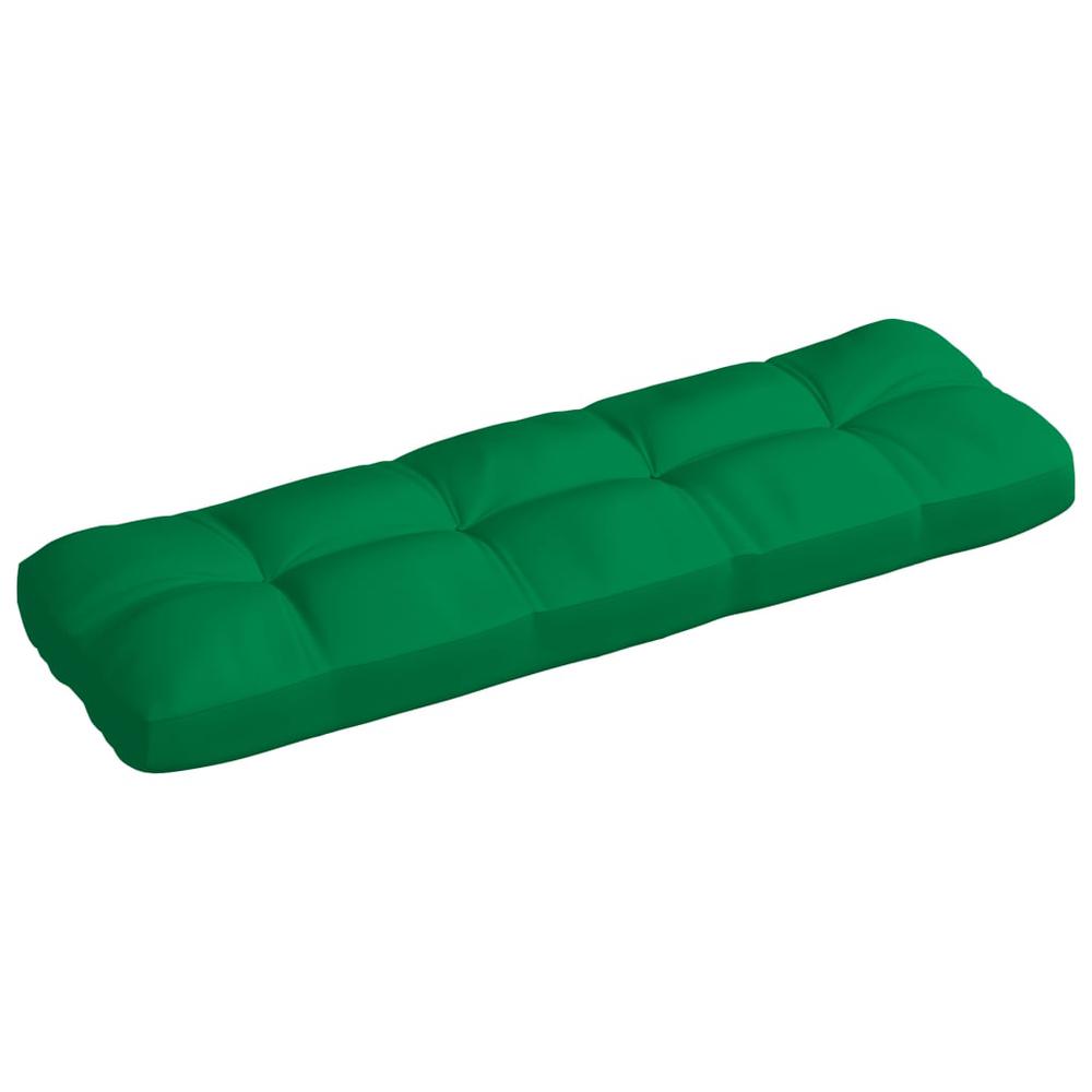vidaXL Pallet Sofa Cushion Green 47.2"x15.7"x3.9". Picture 2